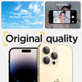 AGL05598 - iPhone 15 Pro / 15 Pro Max Optik Pro Lens Protector in gold no blemishes. no flash reflection. original quality.