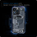 AGL06159 -  iPhone 16 Pro / 16 Pro Max Optik Pro Lens Protector in zero one perfect color match with spigen ultra hybrid magfit zeroone.