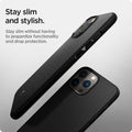 ACS03226 - iPhone 13 Pro Max Case Mag Armor in black showing staying slim without having to jeopardize functionality and drop protection
