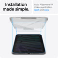 AGL03824 - iPad Mini 6 Screen Protector EZ FIT GLAS.tR showing the installation made simple. Auto Alignment Kit makes application quick and easy