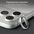 AGL12046 - iPhone 18 Pro Max / iPhone 18 Pro Optik Pro EZ Fit Lens Protector in Silver showing individual lens protectors designed to cover each camera lens while maintaining clear image quality.