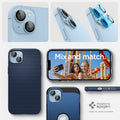 AGL05602 - iPhone 14 / 14 Plus Optik Pro Lens Protector in blue showing the mix and match