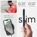 ACS04917 - iPhone 14 Plus Case Tough Armor (MagFit) in navy blue optimal slimness. Out of battery? Just charge on. 0.31
