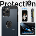 ACS04841 - iPhone 14 Pro Max Case Tough Armor (MagFit) in metal slate showing protection. Oh, snap. Air cushion tech to fight against drops.
