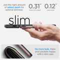 ACS04981 - iPhone 14 Pro Case Slim Armor CS in rose gold showing just the right amount of added depth for optimal slimness. 0.31