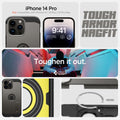 ACS04984 - iPhone 14 Pro Case Tough Armor (MagFit) in gunmetal iPhone 14 pro. Not compatible with iPhone 13, 14plus, 14 pro max. Tough armor magfit. toughen it out.