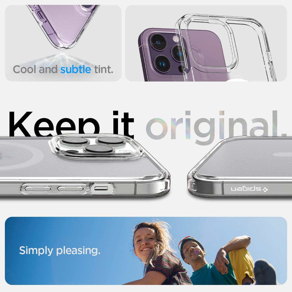 ACS05587 - iPhone 14 Pro Case Ultra Hybrid (MagFit) in frost clear Keep it original. Simply pleasing