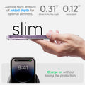 ACS04816 - iPhone 14 Pro Max Case Ultra Hybrid in crystal clear showing the slim features