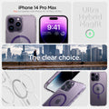 ACS05581 - iPhone 14 Pro Max Case Ultra Hybrid (MagFit) in deep purple Not compatible with iPhone 14, 14plus, 14 pro. ultra hybrid magfit. the clear choice