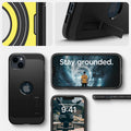 ACS05062 - iPhone 14 Case Tough Armor (MagFit) in black showing stay grounded.