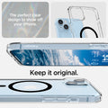 ACS05049 - iPhone 14 Case Ultra Hybrid (MagFit) in black showing the perfect clear design to show off your iPhone. Keep it original.