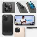 AGL05205 - iPhone 14 Pro / 14 Pro Max Optik Pro Lens Protector in black showing the mix and match
