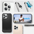 AGL05599 - iPhone 14 Pro / 14 Pro Max Optik Pro Lens Protector in silver showing the mix and match