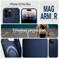 ACS04845 - iPhone 14 Pro Max Case Mag Armor (MagFit) Not compatible with iPhone 14, 14plus, 14 pro. mag armor. Timeless protection.