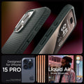 ACS06706 - iPhone 15 Pro Case Liquid Air in abyss green designed for iPhone 15 Pro. Not compatible with iPhone 15, 15 Plus or 15 Pro Max