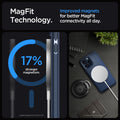ACS06598 - iPhone 15 Pro Max Case Mag Armor (MagFit) in navy blue magfit technology. Improved magnets for better magfit connectivity all day. 17% stronger magnetism.