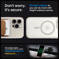ACS07211 - iPhone 15 Pro Max Case Ultra Hybrid Zero One (MagFit) in Zero One Natural Titanium don't worry. It's secure. stronger magnet, so you can do more with magfit without worries. 