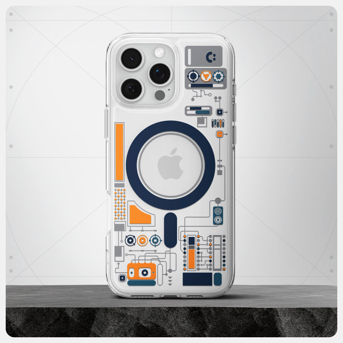 ACS08726 - iPhone 16 Pro Max - Ultra Hybrid Analogue (Mag Fit) showing back