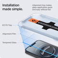AGL03386 - iPhone 16e Screen Protector EZ FIT GLAS.tR (Sensor Protection) showing the installation made simple