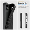 ACS09161 - iPhone 17e Case Liquid Air in Matte Black showing the optimal slimness. Precise fit, thin and sturdy for ultimate comfort and protection