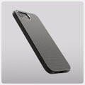 ACS09532 - iPhone 16e Case Liquid Air in Marble Gray showing the back, partial side and bottom