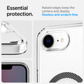 ACS09140 - iPhone 17e Case Ultra Hybrid (MagFit) in Carbon Fiber showing the essential protection. Raised edge keep the camera and display flawless and scratch-free