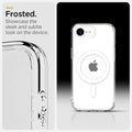 ACS09145 - iPhone 17e Case Ultra Hybrid (MagFit) in Frost White showing the crystal clarity. Showcase the original design of the device
