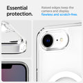 ACS09145 - iPhone 17e Case Ultra Hybrid (MagFit) in Frost White showing the essential protection. Raised edge keep the camera and display flawless and scratch-free