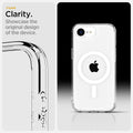 ACS09139 - iPhone 17e Case Ultra Hybrid (MagFit) in Clear White showing the crystal clarity. Showcase the original design of the device