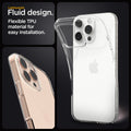 ACS07984 - iPhone 16 Pro Max Case Liquid Crystal in Crystal Clear lightweight fluid design. flexible TPU material for easy installation.