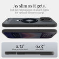 ACS08383 - iPhone 16 Pro Max Case Ultra Hybrid Classic (MagFit) in Classic Black as alim as it gets. just the right amount of added depth for optimal slimness & grip. 0.32