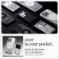ACS08006 - iPhone 16 Pro Max Case Ultra Hybrid Classic (MagFit) in Classic Silver 2007 in your pocket. Iconic design from 2007 reimagined.