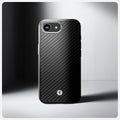 ACS09153 - iPhone 16e Case Enzo Aramid in Matte Black showing the back