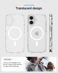 ACS10086 - iPhone 17 Ultra Hybrid (MagFit) in Frost White showing long lasting clarity. keep it clear with duraclear.