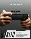 ACS09928 - iPhone 17 Air Case Tough Armor T AI (MagFit) in black showing seamless camera control. Take total control.