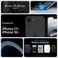 ACS09144 - iPhone 17e Case Ultra Hybrid (MagFit) showing iPhone 17e and iPhone 16e compatibility and compatibility with Mag Fit. Showcases Air Cushion technology along with Mag fit accessories showcases of Mag Fit wallets and chargers but Mag fit accessor