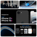 ACS09149 - iPhone 17e Case Ultra Hybrid S (MagFit) showing iPhone 17e and iPhone 16e compatibility and compatibility with Mag Fit. Showcases Air Cushion technology along with Mag fit accessories showcases of Mag Fit wallets and chargers but Mag fit access