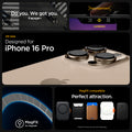 ACS08508 - iPhone 16 Pro Case Enzo Aramid in Black Natural designed for iPhone 16 pro. magfit compatible perfect attraction.