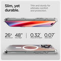 ACS08512 - iPhone 16 Pro Case Ultra Hybrid T (MagFit + Camera Control) in White showing the slim, yet durable, thin and sturdy for ultimate comfort and protection, 26x drop amount, 48