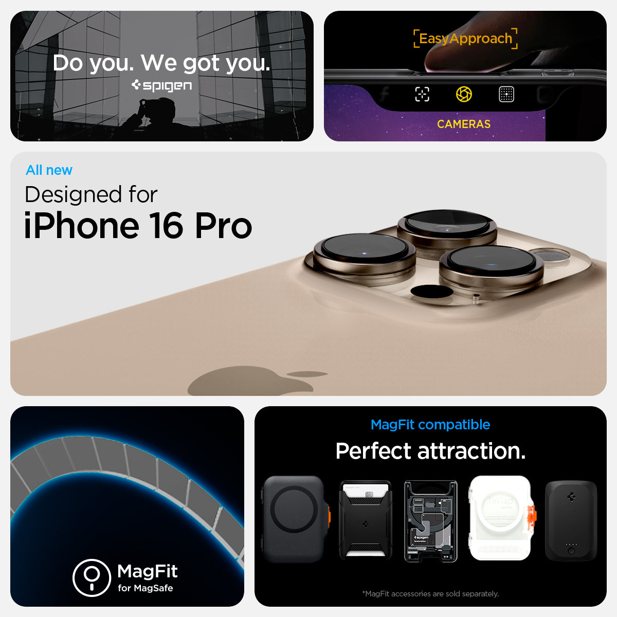 ACS08135 - iPhone 16 Pro Case Ultra Hybrid Zero One (MagFit) in Zero One 