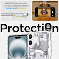 ACS08079 - iPhone 16 Plus Case Ultra Hybrid Zero One (MagFit) in Zero One White raised edges prevent surface scratches on the camera and screen. Oh snap. Protection.