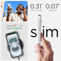 ACS08079 - iPhone 16 Plus Case Ultra Hybrid Zero One (MagFit) in Zero One White optimal slimness. Out of battery? Just charge on. 0.31