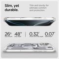 ACS08005 - iPhone 16 Pro Max Case Ultra Hybrid Zero One (MagFit) in Zero One White slim yet durable. thin and sturdy for ultimate comfort and protection. drop amount, drop height, iPhone pro max depth. added depth.