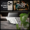 ACS06583 - iPhone 15 Pro Max Case Ultra Hybrid S (MagFit) in crystal clear showing the compatibility only with iPhone 15 Pro Max. Not compatible with iPhone 15 | 15 Plus | 15 Pro