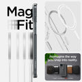 ACS06804 - iPhone 15 Case Ultra Hybrid (MagFit) in graphite showing the Mag Fit