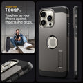 ACS06732 - iPhone 15 Pro Case Tough Armor (MagFit) in gunmetal tougher than tough. toughen up your Phone against impacts and drops.
