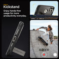 ACS06732 - iPhone 15 Pro Case Tough Armor (MagFit) in gunmetal built in kick stand enjoy hands free usage for more productivity everyday.