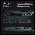 ACS06596 - iPhone 15 Pro Max Case Tough Armor (MagFit) in abyss green slim yet durable. easy to hold yet tough against drops for optimal everyday protection