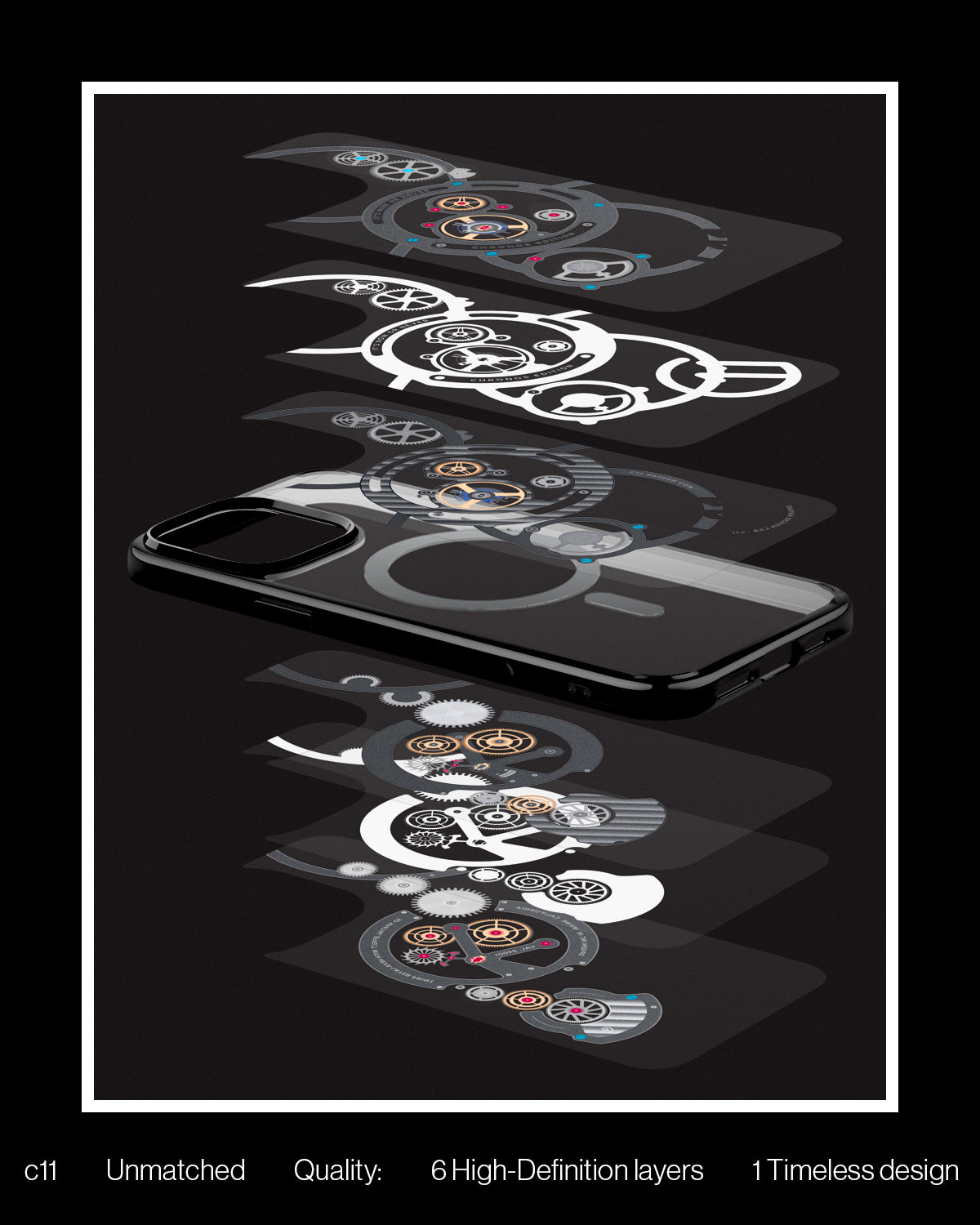 ACS09193 - iPhone 16 Pro Case c11 Series Chronos Edition (MagFit + Camera Control) in Chronos c11 unmatched quality 6 high definition layers 1 timeless design.