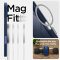 ACS08187 - iPhone 16 Case Thin Fit (MagFit) in Navy Blue magfit. reimagine the way you snap into reality.